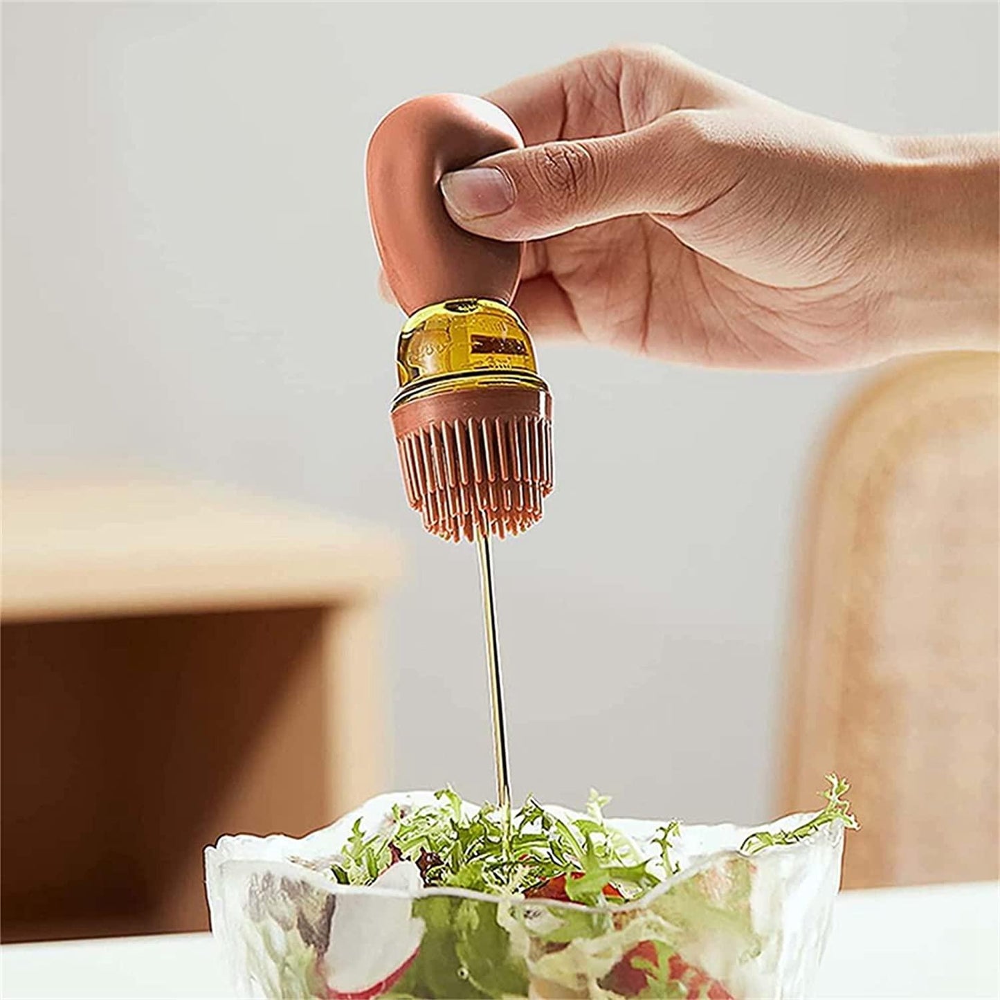 Oil Dispenser with Silicone Brush – 2-in-1 Kitchen Tool for Easy Cooking